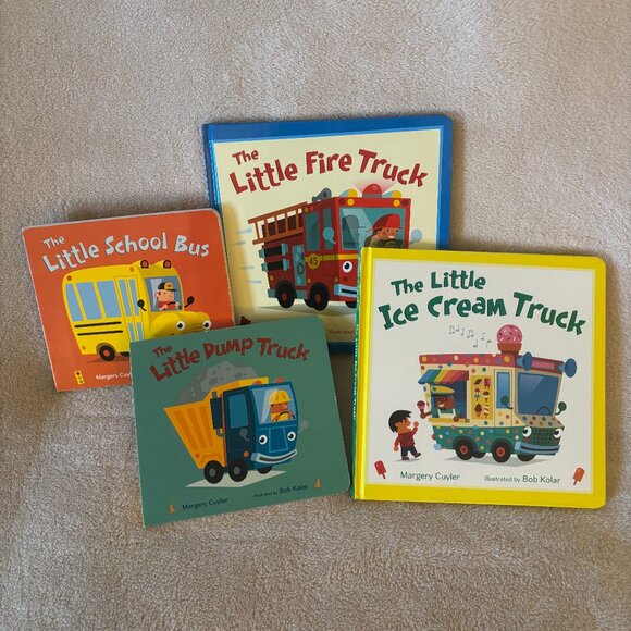 "THE LITTLE VEHICLES" Set of 4 Children's Books for Ages 3-6 Years - Picture 1 of 2